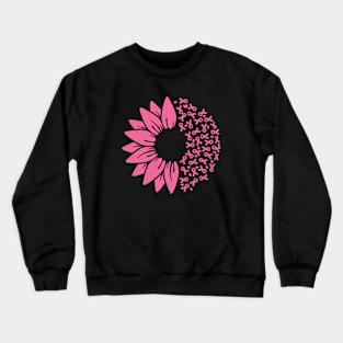 Sunflower Breast Cancer Crewneck Sweatshirt